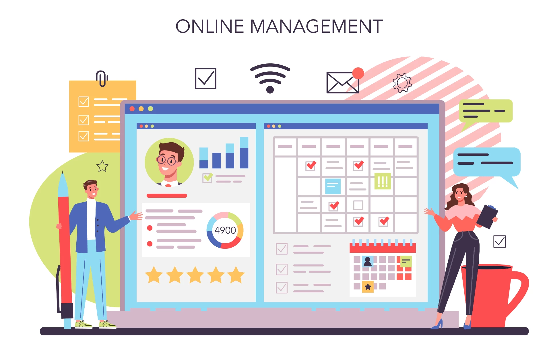 Les avantages du management online